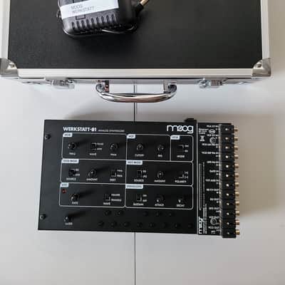 Moog Werkstatt-Ø1 Analog Synthesizer with CV Expander, compatible power supply and case image 1