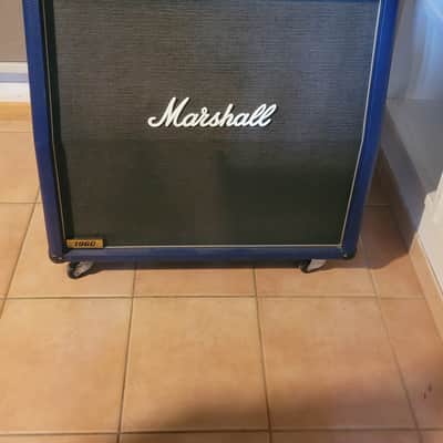 Marshall Joe Satriani Signature 1960A Lead 300-Watt 4x12" Angled Guitar Speaker Cabinet 2012 - 2014 - Blue image 4