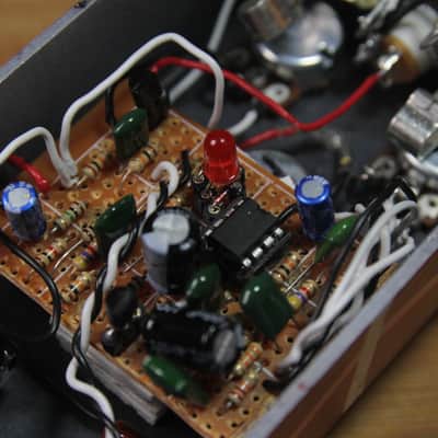 Modified SD-1 Boss Super Overdrive Pedal Clone Distressed Spiderman Colours image 6