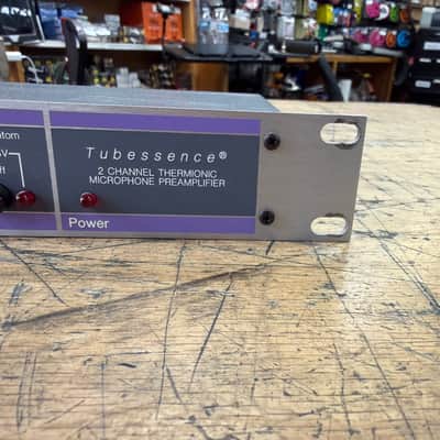 Used Aphex Tubessence Model 107 2-Channel Thermionic Microphone Preamplifier Mic Preamp with Original AC Adaptor image 7