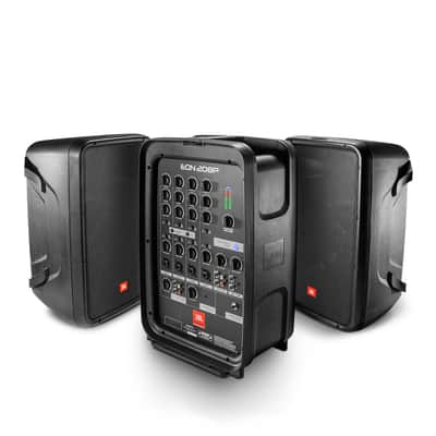 JBL EON208P NEW 2022 MODEL Portable 8" Two-Way All In One PA System With Detachable Mixer image 1