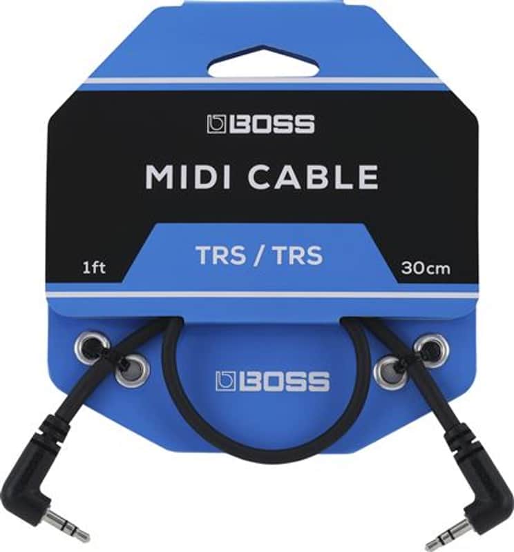 Boss TRS-TRS to MIDI Cable 1 Foot image 1