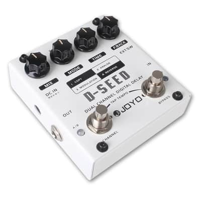JOYO D-Seed Dual Channel Delay Analog Digital Reverse + Tap Tempo 4 Modes Copy Modulation image 3