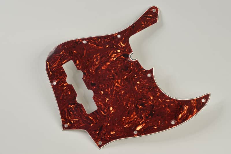 Genuine Fender Tortoise Shell 10-Hole Standard Jazz Bass Pickguard ~MINT~ image 1