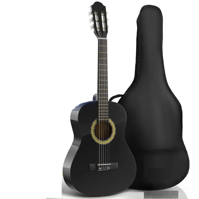 36'' 6-String Classic Guitar -3/4 Size Scale Guitar Tuner -Black image 1