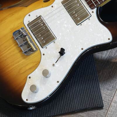 Minty! 2025 Retrosound Americana TL Thinline Semi-Hollow Electric Guitar 2 Tone Sunburst + OHSC image 7