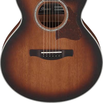 Ibanez AE240JR Mini Grand Auditorium Acoustic-Electric Guitar, Solid Okoume Top, Mahogany Sunburst image 1