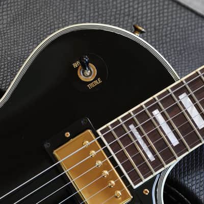 2013 Gibson Les Paul Custom Lite Electric Guitar Black Ebony + OHSC image 3