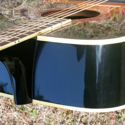 Early 1970’s Canda 202 Hummingbird Model MIJ by Fujigen Gakki+Old Flight Case, All New Frets image 15