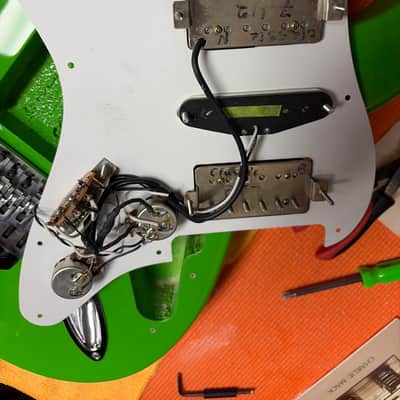 GJ2 Grover Jackson Custom Stratocaster Owned by Fish Electric Guitar Green + OHSC image 23