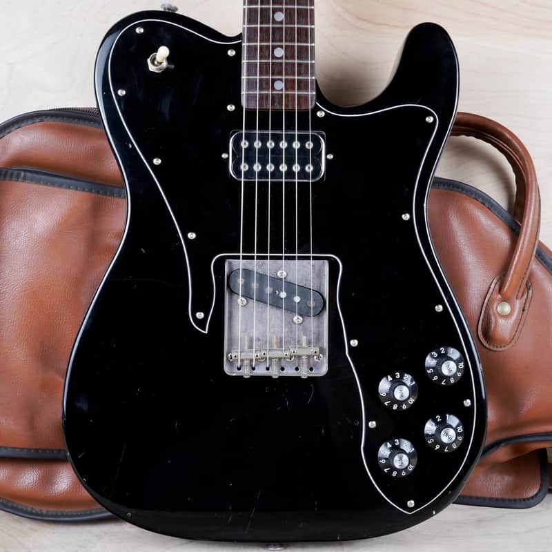 Squier JV CTC-55 '72 Telecaster Custom Reissue MIJ 1983 Black Vintage Fender Japan w/ Bag image 1
