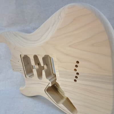 Unfinished Poplar HSH Hardtail guitar body - fits Fender Strat Stratocaster necks J2427 image 5