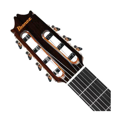 Ibanez GA3007CE 7-String A/E Nylon String Guitar w/Case - Natural High Gloss image 4
