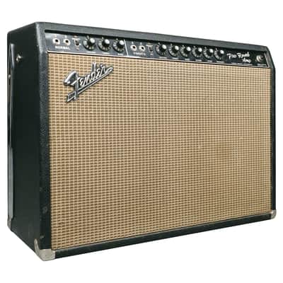 1966 Fender Pro Reverb Black Panel 2x12 Combo image 4