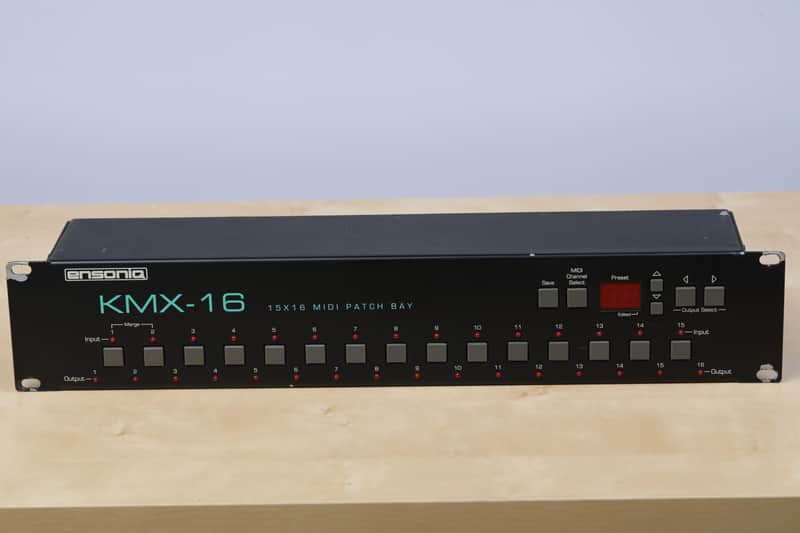 Ensoniq KMX-16 midi patch bay 15 in, 16 out image 1