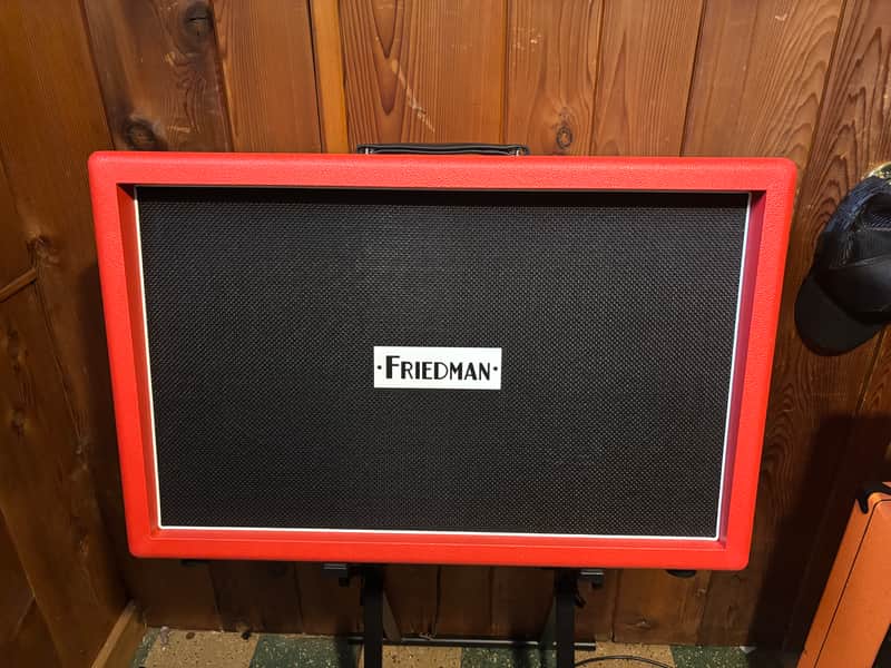 Friedman JEL-212 Jake E. Lee Signature 130-Watt 2x12" Guitar Speaker Cabinet 2024 - Present - Red image 1