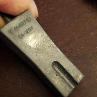 Sony Vintage unpolarized notched two pin power cord cable plug 41-637 41-658 1970s - grey image 7