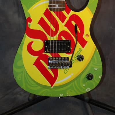MTV Sun Drop Soda Guitar Whammy Humbucker 1990's Promo Logo Finish image 2
