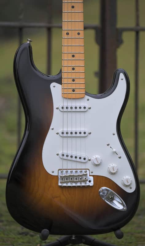 Fender Custom Shop Vintage Custom 1955 Stratocaster, NOS, Maple Fingerboard - Wide-Fade 2-Color Sunburst image 1