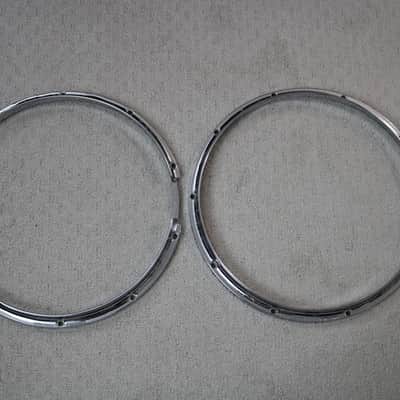 Ludwig 14" Twin Channel Die Cast 10-Lug Snare Drum Hoops (Pair) image 2
