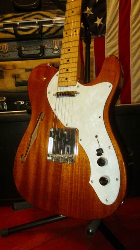 1985 Fender Thinline Telecaster Made in Japan Natural Mahogany
