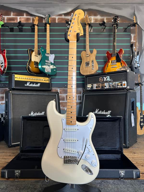 Fender MIJ ST68-85TX Stratocaster Vintage White 2014 Electric Guitar image 1