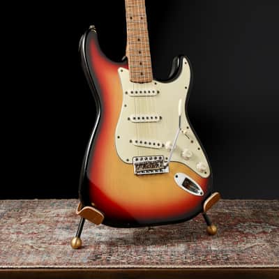 Mario Martin S-Style 2021 - 3-Tone Sunburst. AAA Flame Roasted Maple / Arcane Pickups image 2