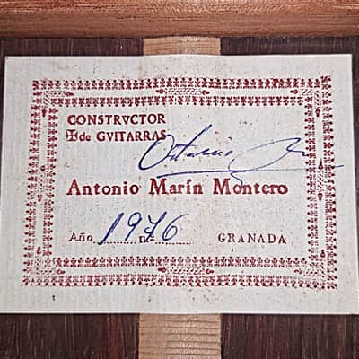 Antonio Marin Montero 1976 - extremly good sounding classical guitar from Granada - check video! image 17