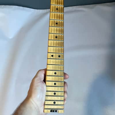 2017 MIM Charvel San Dimas Pro Mod Guitar Neck Floyd Ready 22 Fret Truss Wheel (Heavy Relic Wear) image 4