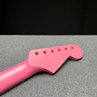 Warmoth Jazzmaster/ Flamed Maple Body & Neck “Pink Set” image 10