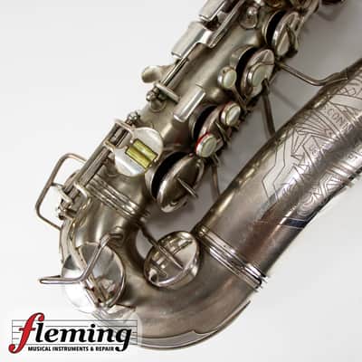 Conn New Wonder Transitional Alto Saxophone - Silver Plate, Gold Wash Bell, 1932 image 5