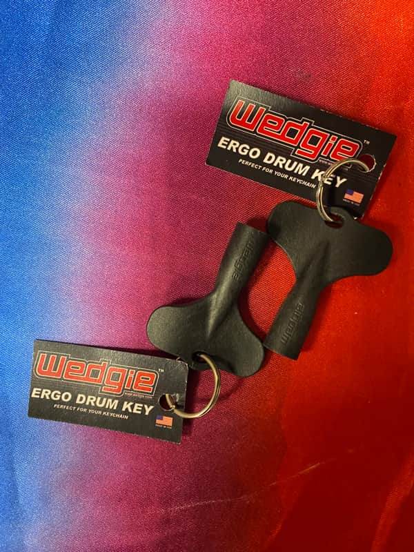 Wedgie Ergo drum key on a keyring - black (Pair) image 1