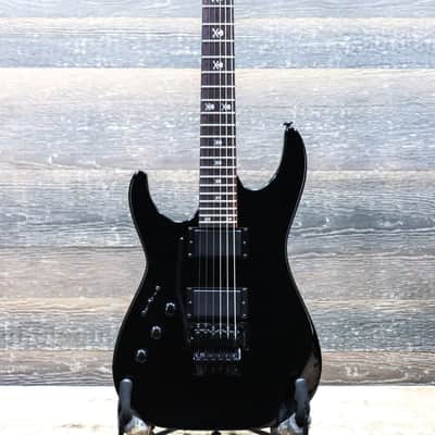 ESP LTD KH-202 LH Kirk Hammett Signature Skull-and-Bones Inlays Black Electric Guitar image 2