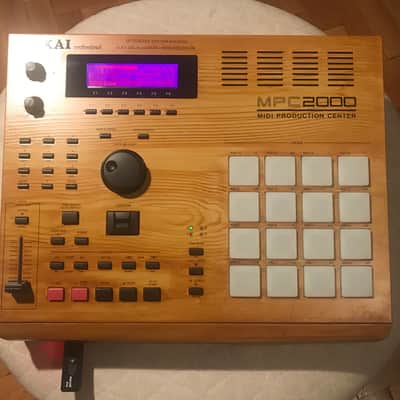 Akai MPC2000 Custom with New Purple-Pink Display+USB Floppy Emulator+Fat Pads like a new condition image 1