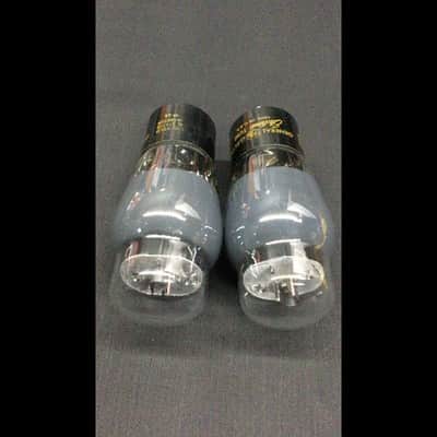 Matched Pair GE 6L6GA Amplifier Power Vacuum Tubes TESTED Coke Bottle I.9552 image 3