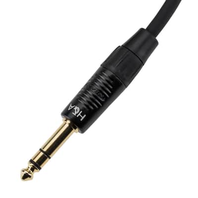 H&A Platinum Pro 10' TRS 1/4  Male to 1/4  Male Interconnect Cable with Rean by Neutrik Gold Connectors image 10