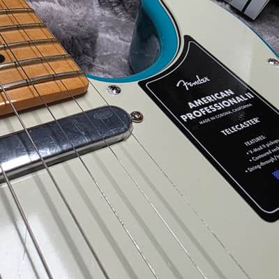 Fender American Professional II Telecaster BRAND NEW 2020 FIRST RUN Miami Blue Maple Neck USA Tele Electric Guitar image 7