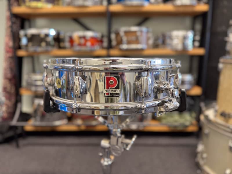 14" x 4" Premier Royal Ace 1960s Chrome Over Brass Snare image 1