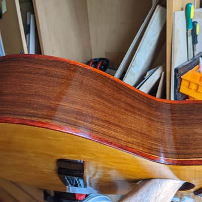 Handmade 40in Bearclaw Sitka Brown Ebony Wide Nut Shellac image 14