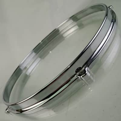 John Grey/Ajax 12"Die-Cast 5-Lug Tom Drum 60s Batter/Resonant Rim/Hoop Chrome UK image 3