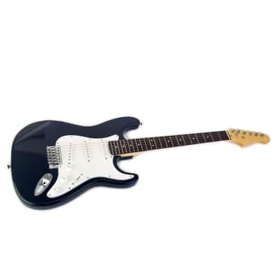 Zenison Electric Guitar 6 String Black Combo Starter Set Solid Wood Body & Case image 2