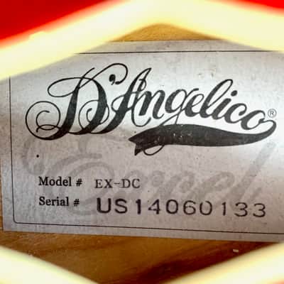 D'Angelico Excel EX-DC 2014 Trans Cherry image 11