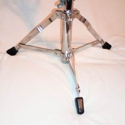 UNMARKED LOW BOY SNARE STAND ADJUSTS 18-21"- CHROME- FREE SHIP TO C-USA! image 7