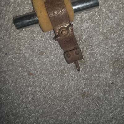 Vintage 1930s WFL Ludwig Bass Drum Hoop Console Mount Rail with Tom Clamp image 7