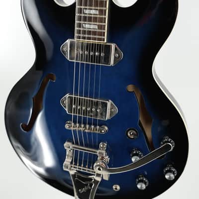 Epiphone Gary Clark Jr. Signature "Blak & Blu" Casino with Bigsby Vibrato w/Case image 6