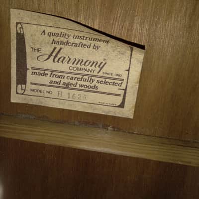 Harmony H 162-E 1970's Mahogany image 2