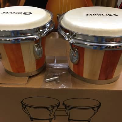 Mano Percussion #MP714 - Tunable Bongos 7" & 8" Set With Drum Key image 2