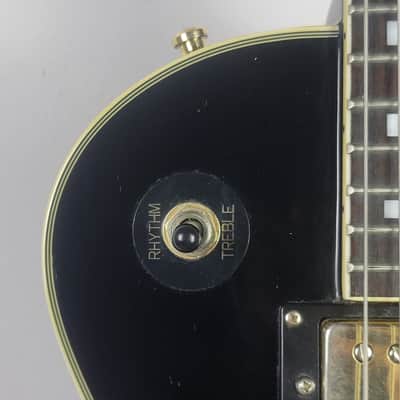 1989 Epiphone Black Beauty 1957 Style Les Paul Custom Modified - Ebony, Made in USA? (First Year Prototype?) image 9