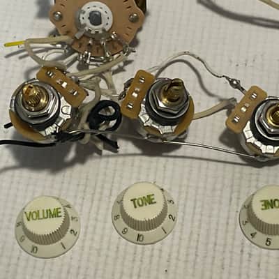 2000's MIM Fender Mexican Standard Stratocaster Guitar Upgraded Electronics Wiring Harness Emerson Capacitor image 3