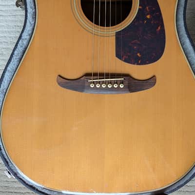 1980 Fender Redondo Acoustic Guitar: Spruce & Mahogany, Made in Japan (MIJ) w/Hard-shell Case image 8